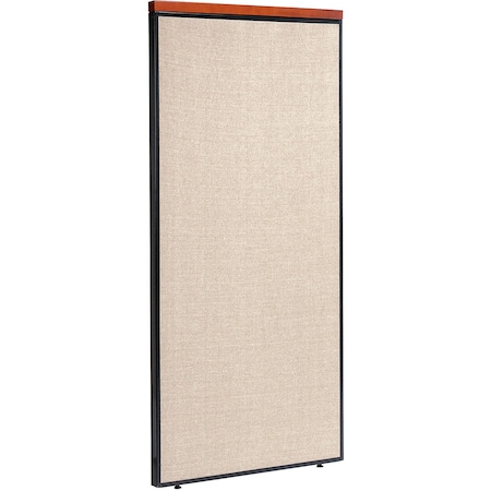 Interion By Global Industrial Interion Deluxe Office Partition Panel, 36-1/4inW x 73-1/2inH, Tan 277527TN